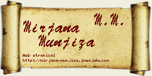 Mirjana Munjiza vizit kartica